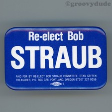 1978 Re‑Elect Bob Straub Governor Oregon 2-3/4