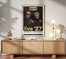 Oasis Tour - Live '27 - Manchester Etihad Stadium 2027 - Poster Poster A3 picture