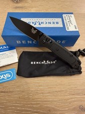 Benchmade 533 Mini Bugout Black Grivory Handle Folding Knife USA picture