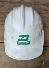 Vintage Burlington Northern Railroad Hard Boiled Safety Helmet ED Bullard 3 RIB picture