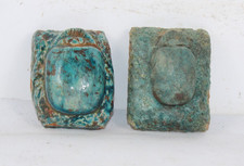 2 UNIQUE PHARAONIC HANDMADE ANCIENT EGYPTIAN Scarabs Block Amulets (KR) picture