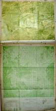 2 x Rare Map - Vietnam War - Cam Lo, Route 9, DMZ 1969 / Santre - Cambodia 1978 picture