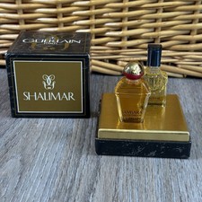 VTG Gift Set Shalimar & Samsara Guerlain Parfum & Toilette 1/4 oz ea w/ Orig Box picture