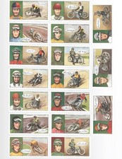 CIGARETTE CARDS.Ogdens.Tobacco.FAMOUS DIRT-TRACK RIDERS,(1929).(Full Set of 25). picture
