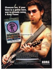 2004 KORG Guitar Tuners DAVE NAVARRO Vintage Ad  picture