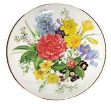 VINTAGE 1987 HUTSCHENREUTHER BOUQUETS OF THE SEASON SPRING MORNING PLATE NO BOX picture