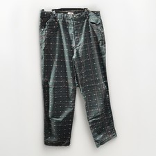 Vintage Moschino Jeans Black All Over Print Pants Geometric Grid Men’s Size 34 picture