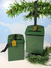 Ornament Christmas 2 Letters To Santa Green Metal Mailbox By Hearth And Hand  picture