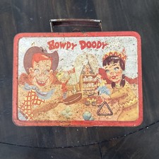 Vintage 1950's Adco Liberty Howdy Doody Metal Lunch Box picture