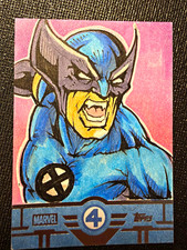 2026 Topps Finest Fantastic Four 65th Orig Sketch Wolverine 1/1 Auto Jason Queen picture