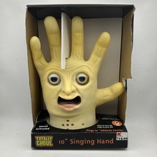 Totally Ghoul Halloween 10” Singing Hand Sings To Addams Family Battery RARE HTF picture