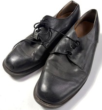 WWII US NAVY ENLISTED OFFICER LOW QUARTER DECK SHOES- SIZE 12 picture