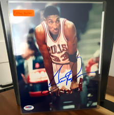 Scottie Pippen Signed Original Photo, PSA/DNA Autograph Authentication COA 10x8 picture