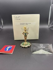 Arribas Disney Tinker Bell Jeweled Figurine LE 993/10000 Plaque Box picture