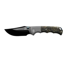 M390 Folding Knife Titanium Carbon Fiber Handle Premium EDC Pocket Knife picture