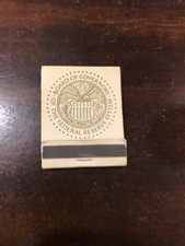 Used Board of Governors of The Federal Reserve System Matchbook VG Washington DC picture