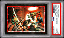 1989 Topps TMNT #B Battle For The Sewers Collector's Edition Bonus Cards PSA 6 picture