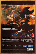 2005 Shadow the Hedgehog Gamecube PS2 Xbox Print Ad/Poster Official Art Sonic picture