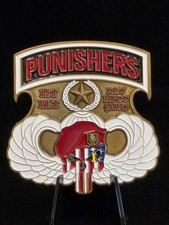 LIMITED SERIALIZED💥1ST PLATOON PUNISHERS COIN OF EXCELLENCE💥CHALLENGE COIN💥 picture