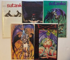 Satanika #0-3 + Satanika X #1 Lot 1995-96 Verotik Danzig Bisley Wing Bird picture