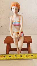 Repaired Art Deco Style Bathing Beauty Figurine 9