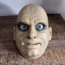 VTG Gemmy Uncle Fester Jeeves Head Animated Motion Sensor Works No Talk No Dish picture