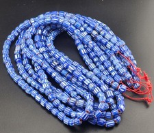 Vintage Venetian Style Chevron Beads 6.5mm beautiful strings picture