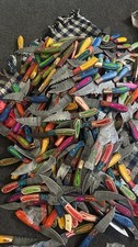 Lot of 100 Pcs 8'' Full Tang Knives Hand Forged Damascus Steel W/Sheath From USA picture