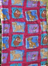 Vintage Disney The Lion King 90s Reversible Twin Comforter Blanket  picture