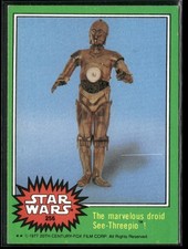 ⭐ 1977 Topps Star Wars Series 4 CP30 The marvelous droid-C3PO #256 EX picture
