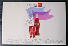 Vintage 1960's Unused Coca Cola Coke High School Football Program Cover NOS QTY picture