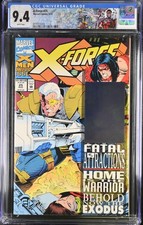 X-Force #25 CGC 9.4 White Pages Custom X-Men Label Cable Hologram Cover Key picture