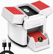 Automatic Card Shuffler Machine 4 Deck Auto & Manual Fast Card Shuffler picture