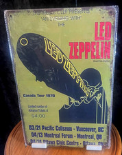 Led Zeppelin Metal Hanging Wall Sign 12x8 