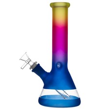 10 inch Heavy Glass Bong Water Pipe Smoking Bong Beaker + 14mm Bowl hookah USA picture