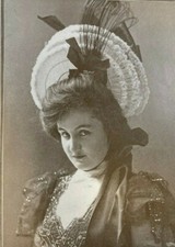 1899 Vintage Magazine Illustration Actress Phyllis Rankin picture