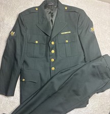 Vtg 80’s 90’s ROTC JROTC Military Style Dress Uniform Jacket 42 & Pants 34X27 picture