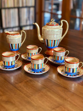 Vintage Japanese “Thousand Faces” Tea Set • 12 pieces • Made in Japan picture