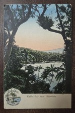 Vintage Antique 1909 Kalihi Bay near Honolulu Aloha Nui Hawaiian Islands  picture