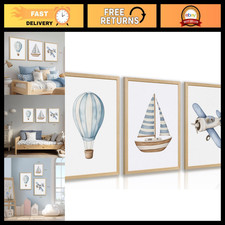 Hot Air Balloon Nursery Decor, Baby Boy Nursery Decor,Airplane Wall Decor picture
