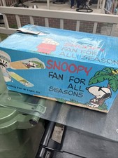 Rare Vintage Snoopy PEANUTS Ceiling Fan & Light For All Seasons Sisco New In Box picture