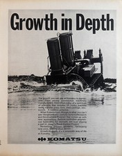 1969 Komatsu Construction Machinery Manufacturers Vintage Print Ad picture