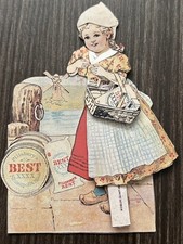 Vintage 3-Piece Pillsbury Little Girl Pop Up Card Advertising 1/1 On eBay picture