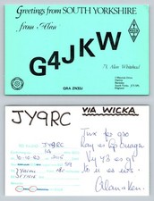Ham Radio QSL QSO Postcard G4JKW, Barnsley, South Yorkshire, England picture
