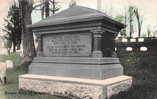 Republican Party Rep Roscoe Conkling Utica New York Graveyard Vtg Postcard I19 picture