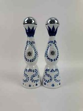 Lot Of 2 Clase Azul Reposado Tequila White And Blue Empty Bottle 750ml Rinsed picture