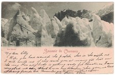 Chamonix France Bossons Glacier French Alps Vintage 1900 Postcard picture