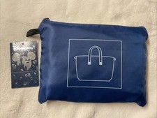 NEW Disneyland Paris Tote Bag Large Blue Foldable Mickey Mouse Nylon picture