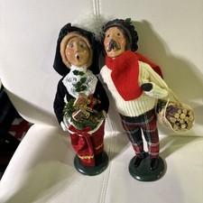 Byers Choice Carolers 1994 Talbots & 1996 Crabtree Evelyn Christmas Figures Lot picture