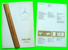 1966 MERCEDES BENZ 300SE CONVERTIBLE & COUPE DLX USA 26-pg COLOR BROCHURE Xlnt picture